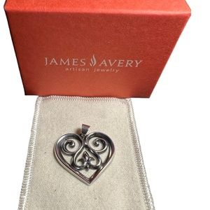 James Avery French Heart Pendant